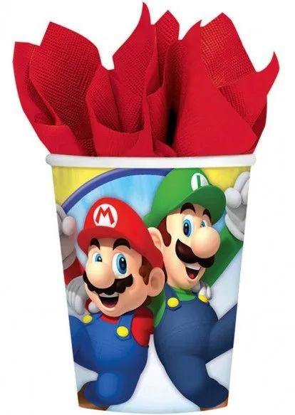 Vedd meg online Super Mario Mushroom World papír pohár 8 db-os 250 ml