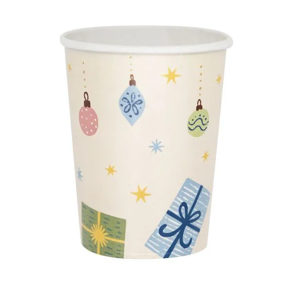 Téli erdő Winter Woodland papír pohár 8 db-os 250 ml Szezonális akció