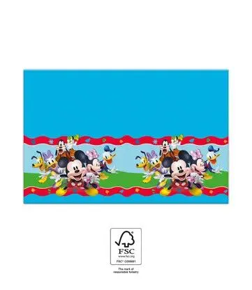 Disney Mickey Rock the House papír asztalterítő 120x180 cm FSC Gyors szállítás