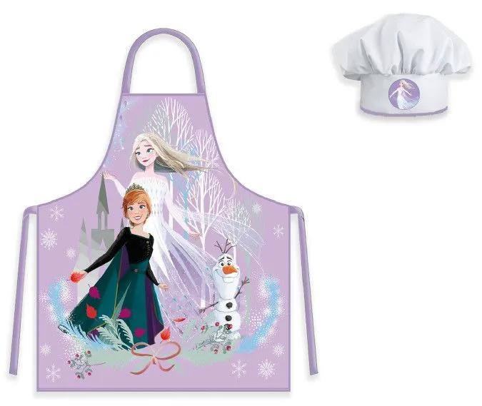 Disney Jégvarázs Purple Autumn gyerek kötény 2 darabos szett Szuper akció