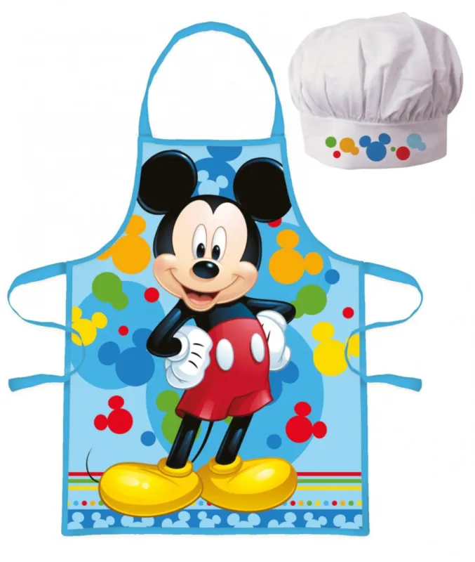Disney Mickey Grinning Colors gyerek kötény 2 darabos szett Árengedmény