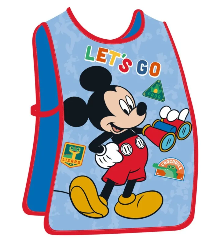 Disney Mickey Let's Go gyerek festőköpeny Gyors szállítás