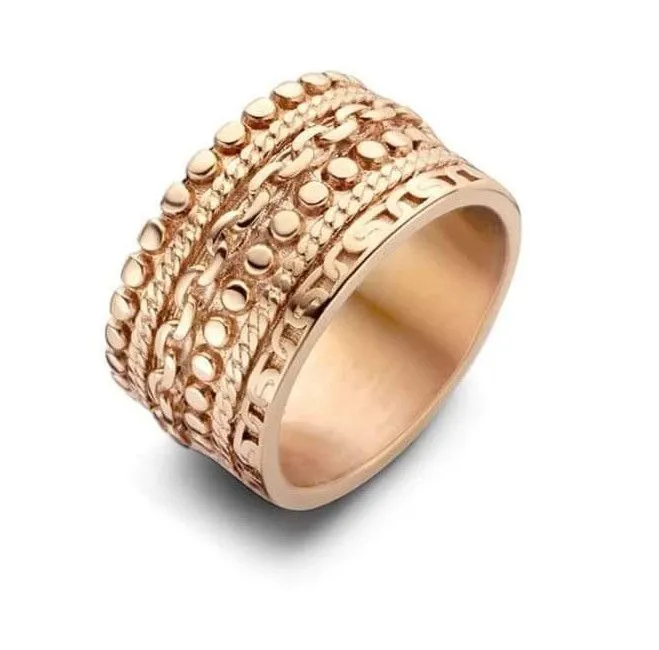 Victoria Rose gold színű vastag gyűrű Akció