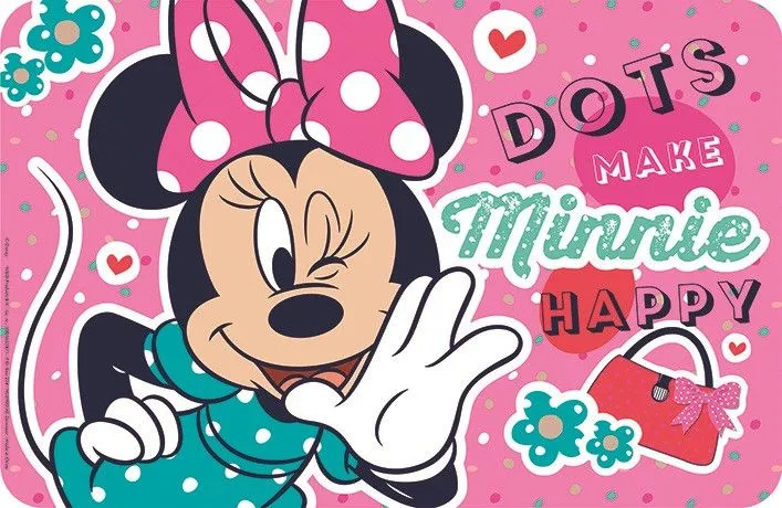 Disney Minnie Dots tányéralátét 43x28 cm Akció