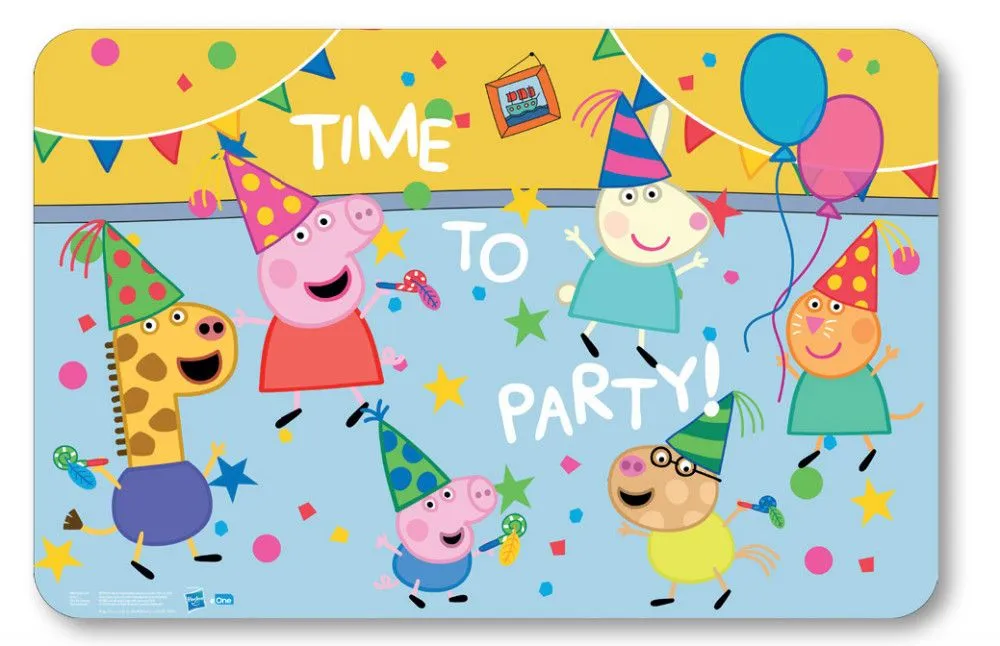 Peppa malac Party tányéralátét 43x28 cm Árcsökkenés