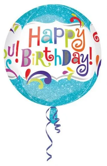 Végkiárusítás Happy Birthday Gömb Fólia lufi 40 cm