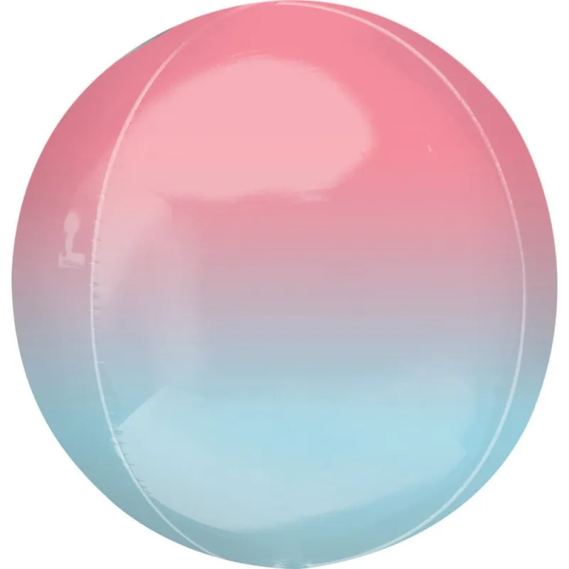 Ombré Pink and Blue Gömb Fólia lufi 40 cm Ajánlat