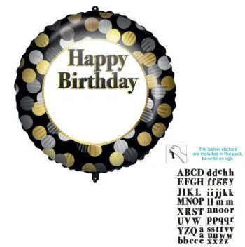 Vedd meg online Happy Birthday fólia lufi 46 cm