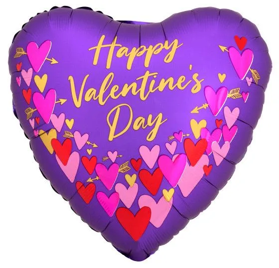 Gyors szállítás Happy Valentine's Day fólia lufi 45 cm