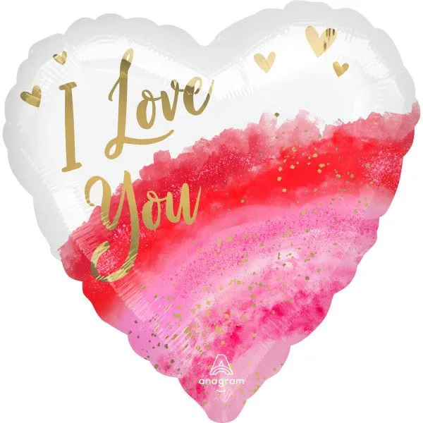 I love You, Szeretlek fólia lufi 43 cm Kedvezményes ár