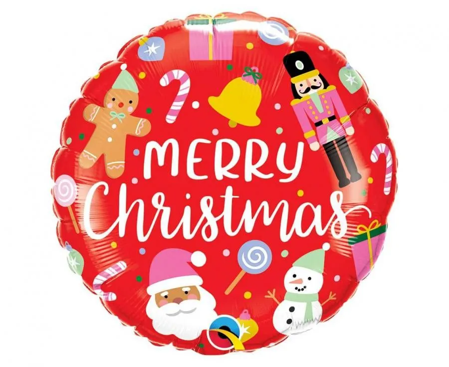Nézd meg most Merry Christmas Díszek, Karácsonyi fólia lufi 46 cm