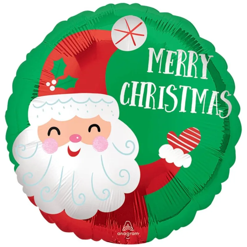 Végkiárusítás Merry Christmas fólia lufi 45 cm