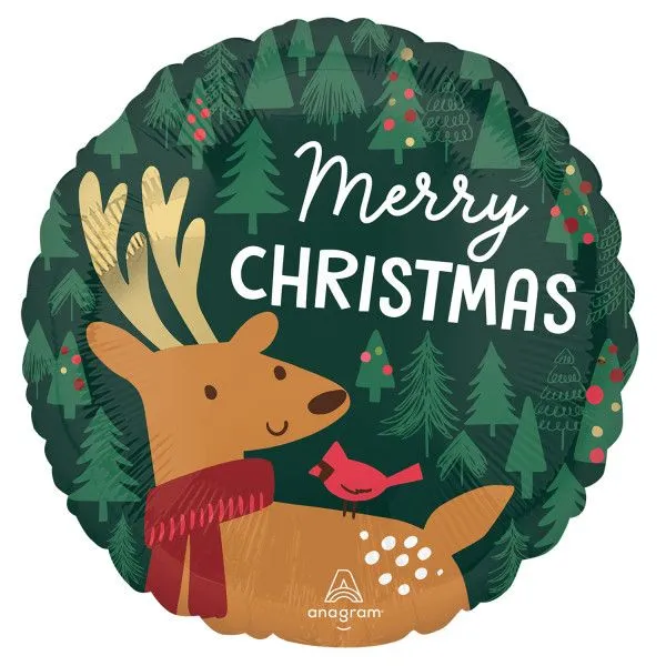 Vásárlói kedvenc Merry Christmas, Karácsonyi fólia lufi 43 cm