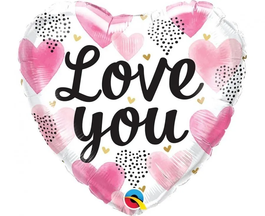 Szerelem Hearts fólia lufi 46 cm Akciós ár