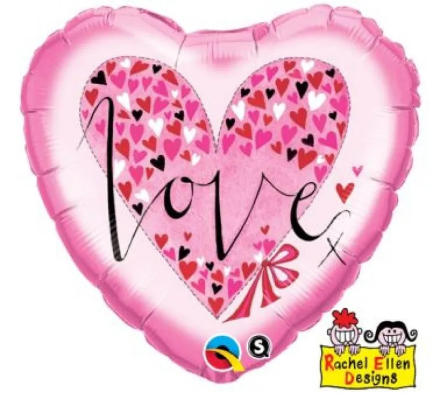Szerelem Hearts fólia lufi 46 cm Legkelendőbb