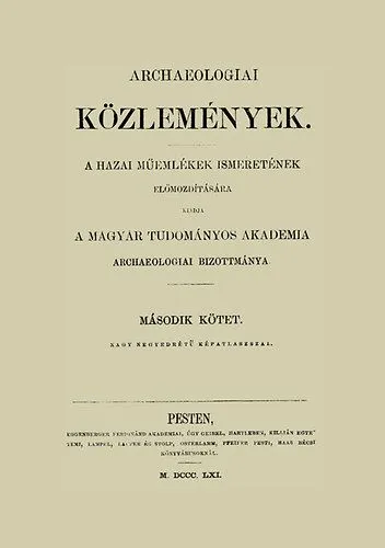 Nézd meg most Archaeologiai Közlemények II.