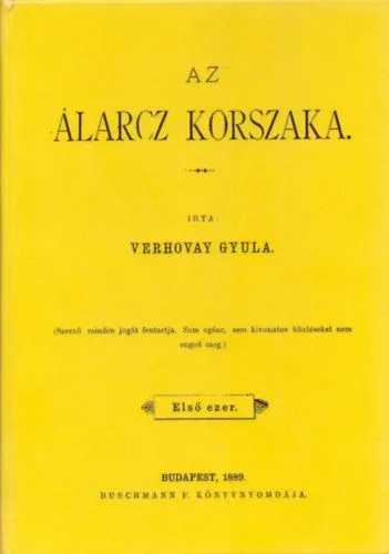 Alacsony ár Az álarcz korszaka