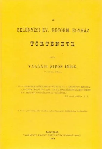 A belényesi ev. reform. egyház története Szezonális akció