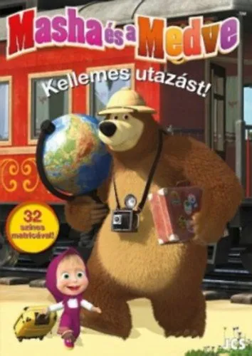 Mása és a Medve - Kellemes utazást! - 32 színes matricával Akciós ár