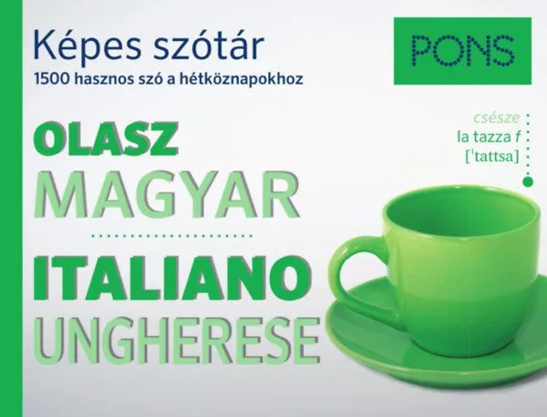 Olcsó PONS Képes szótár Olasz-Magyar - 1500 hasznos szó a hétköznapokhoz