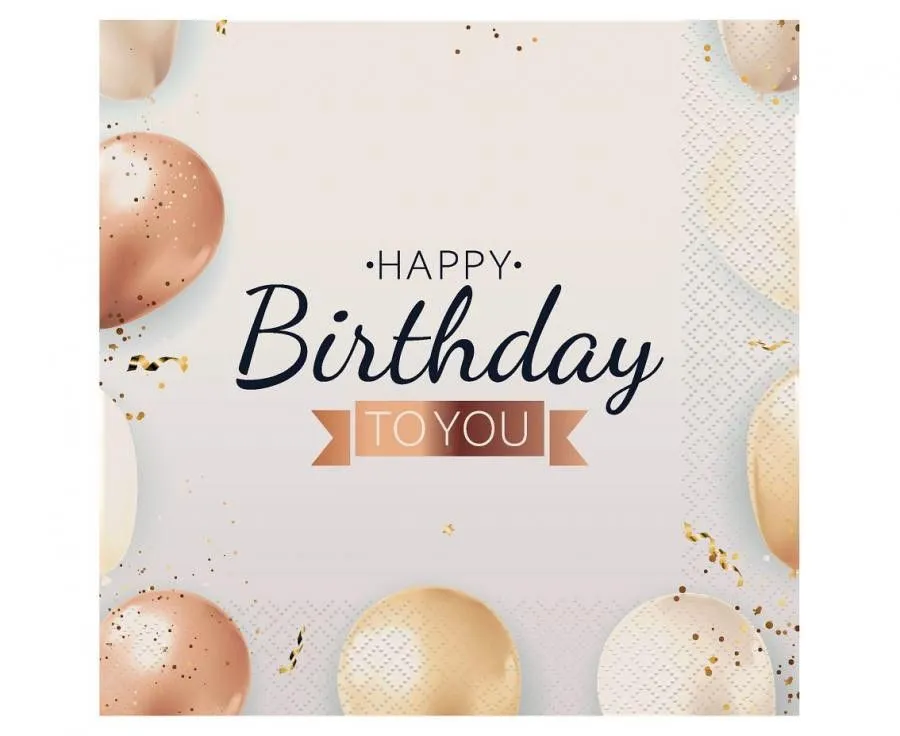 Happy Birthday Balloon szalvéta 20 db-os 33x33 cm Csak ma