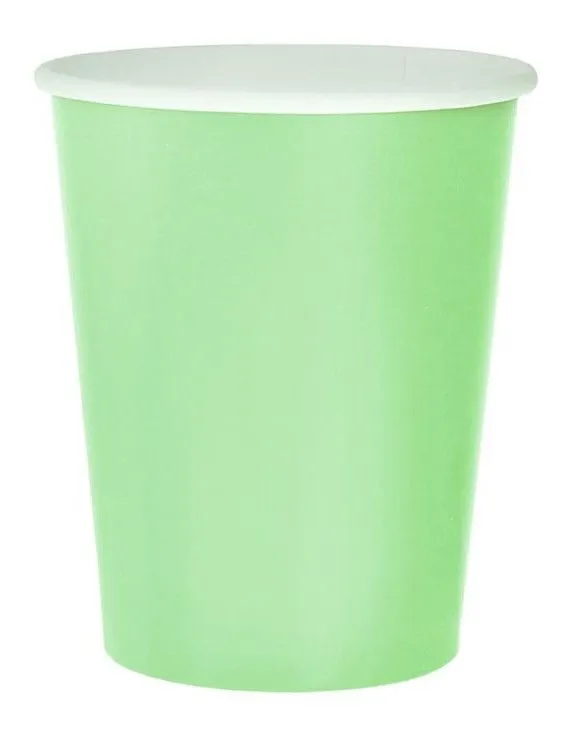 Expressz szállítás Zöld Solid Mint papír pohár 14 db-os 270 ml