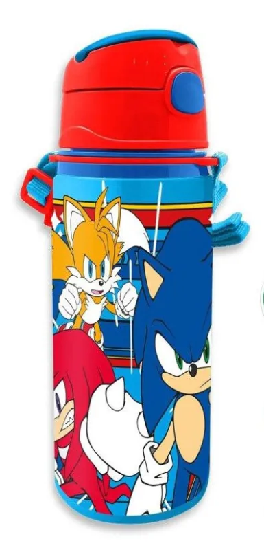 Sonic a sündisznó Prime alumínium kulacs akasztóval 600 ml Prémium