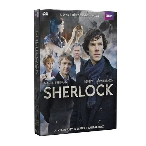 Sherlock díszdoboz 1. évad - 3 DVD Olcsóbb