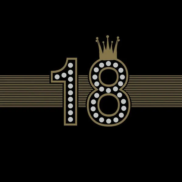 Happy Birthday 18 Hollywood Style szalvéta 20 db-os 33x33 cm Olcsóbb