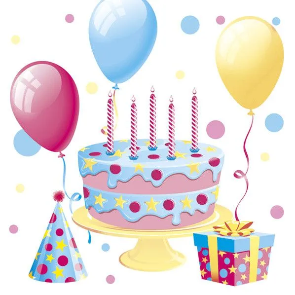 Kedvezmény Happy Birthday Cake with Balloons szalvéta 20 db-os 33x33 cm
