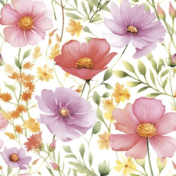 Vedd meg online Virág Romantic Meadow szalvéta 20 db-os 33x33 cm