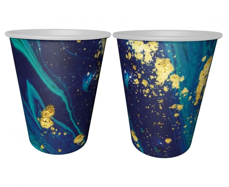 Expressz kézbesítés Kék Midnight Blue papír pohár 6 db-os 240 ml