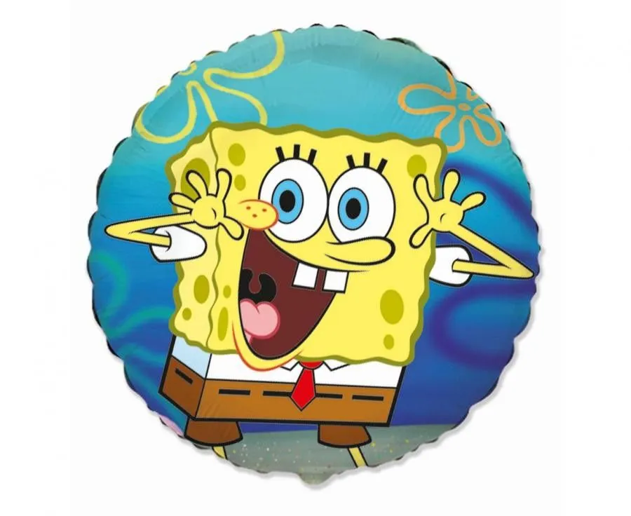 SpongyaBob Fun Face fólia lufi 46 cm (WP) Gyors kiszállítás