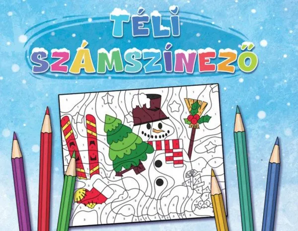 Expressz kézbesítés Téli számszínező