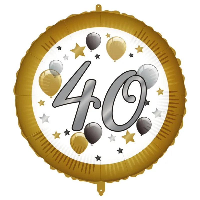 Happy Birthday 40 Milestone fólia lufi 46 cm Különleges ajánlat