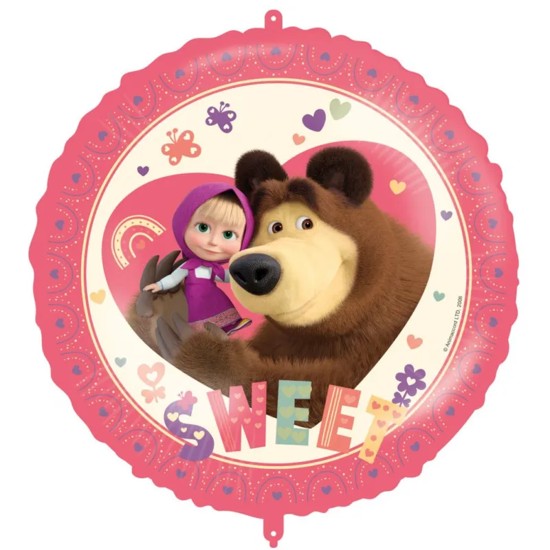 Vedd meg online Mása és a medve Sweet Heart fólia lufi 46 cm