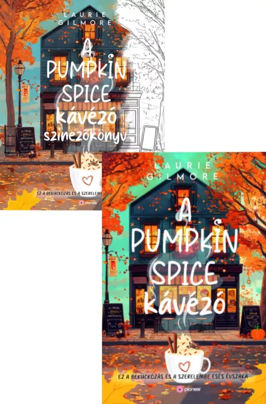 A Pumpkin Spice kávézó (élfestett) + A Pumpkin Spice kávézó színezőkönyv Újdonság