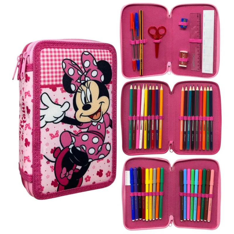 Disney Minnie Lovely Charm tolltartó töltött 3 emeletes Expressz kézbesítés