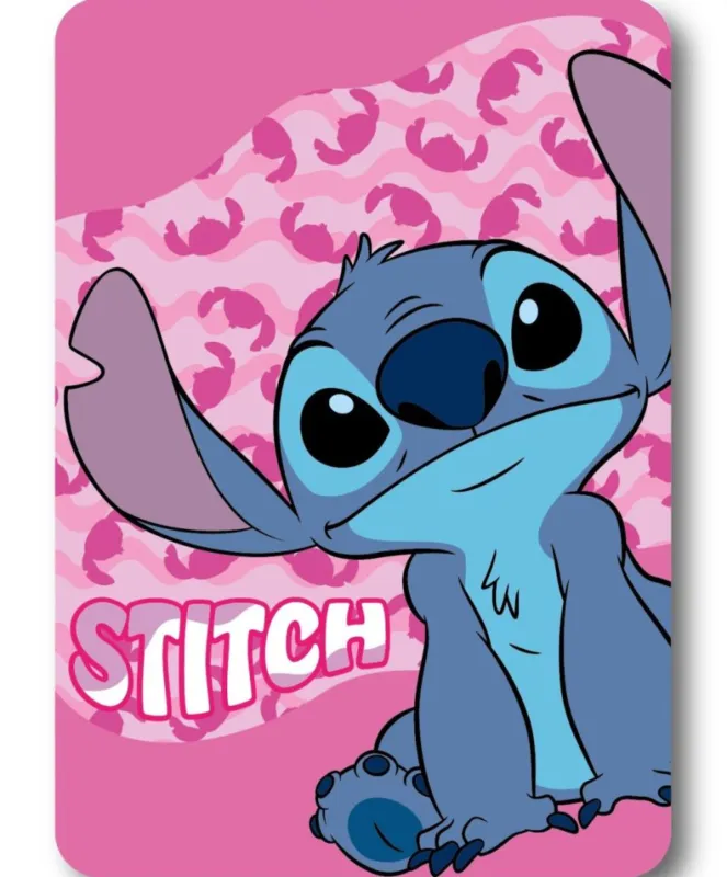 Disney Lilo és Stitch, A csillagkutya Pink Wave polár takaró 100x140cm Akció