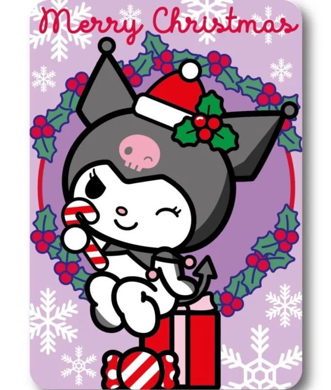 Hello Kitty Kuromi Karácsony polár takaró 100x140cm Legkelendőbb