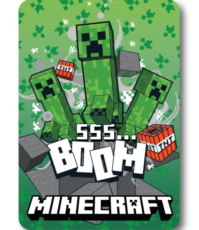 Minecraft SSS Boom polár takaró 100x140cm Biztonságos fizetés
