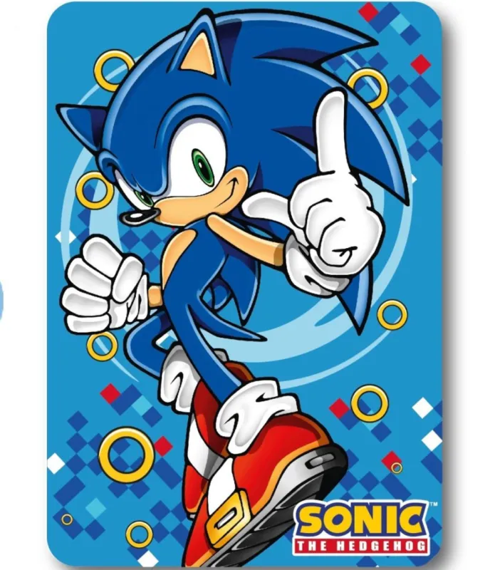 Exkluzív ajánlat Sonic a sündisznó Gold Ring polár takaró 100x140cm