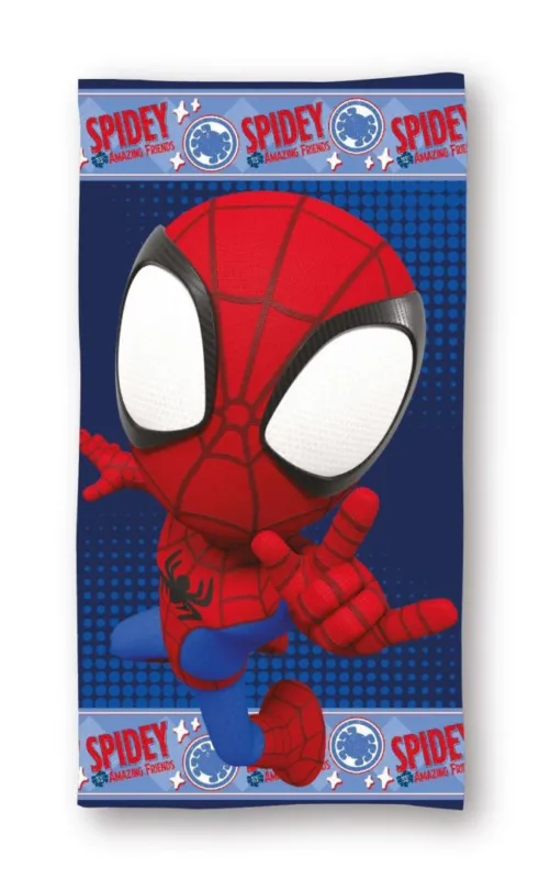 Kedvezményes ár Pókember Spidey Action fürdőlepedő, strand törölköző 70x140cm (Fast Dry)