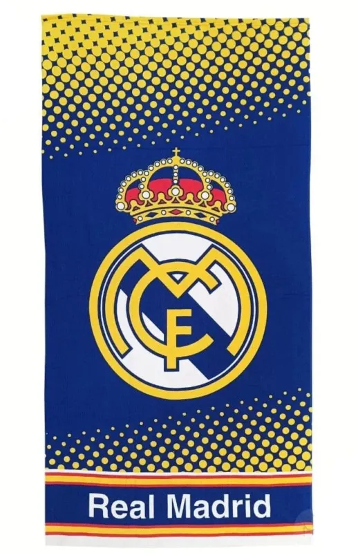 Real Madrid Crown fürdőlepedő, strand törölköző 70x140cm (Fast Dry) Azonnali szállítás
