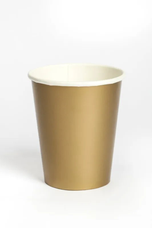 Expressz szállítás Színes Gold papír pohár 8 db-os 250 ml